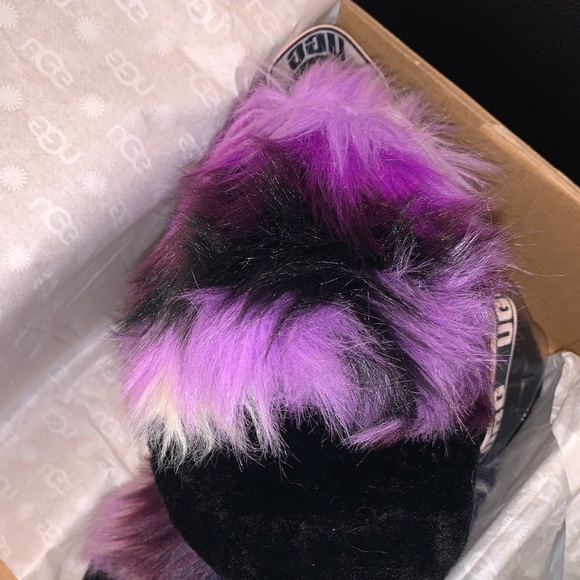 TIE DYE FLUFF SLIDE - Picture 4 of 5